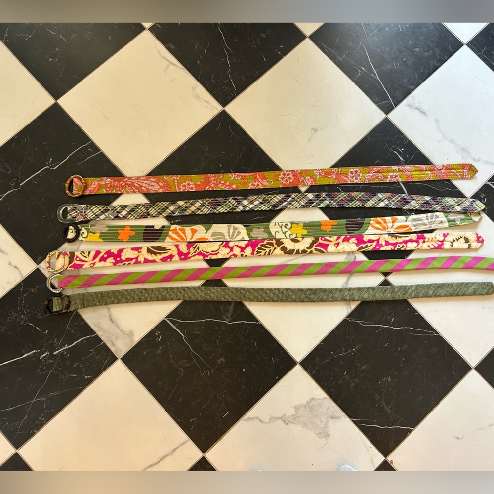 J. Crew Women's Patterned, Fabric Belts - Multicolor Set, s/m